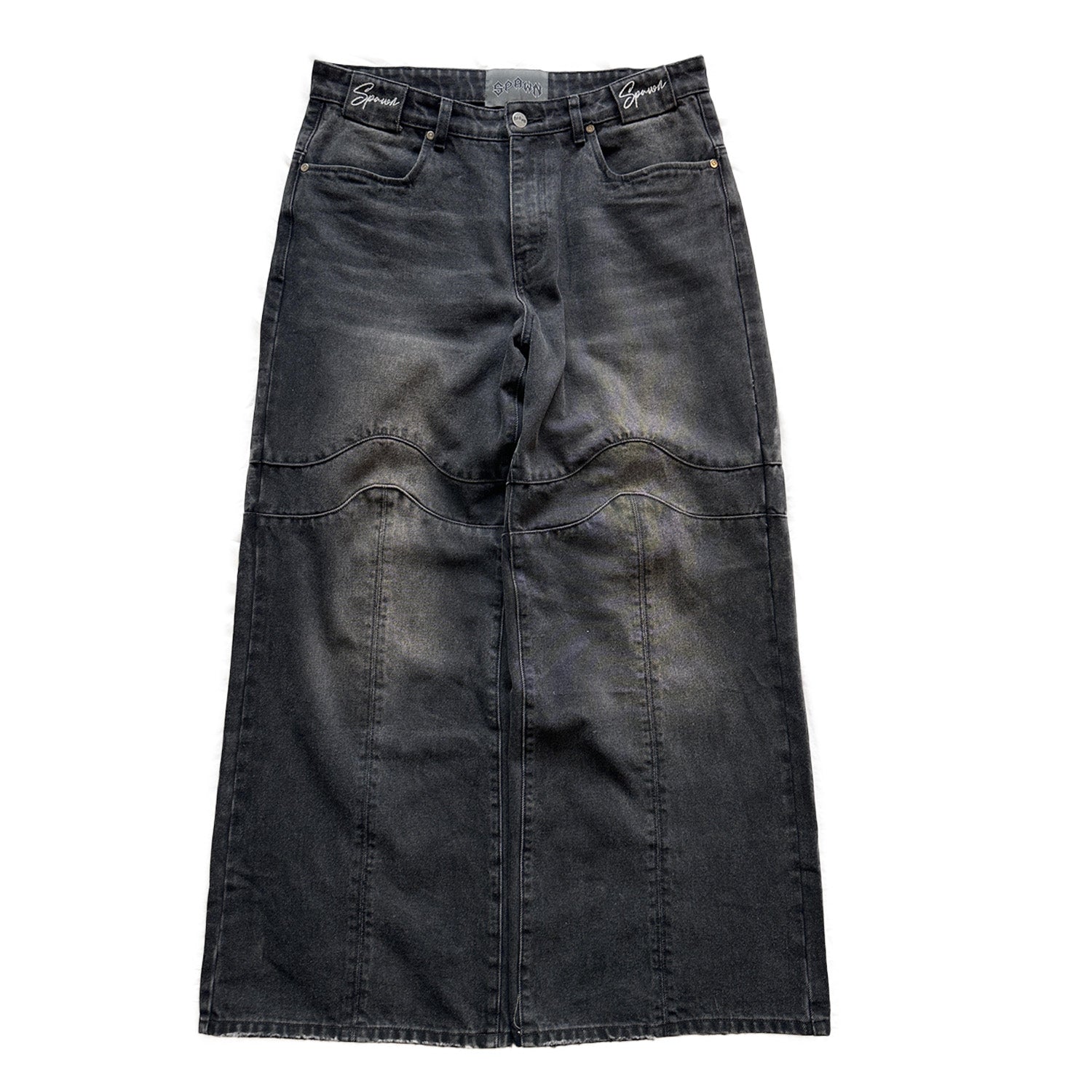 WAVEY WIDE DENIM (Acid wash)